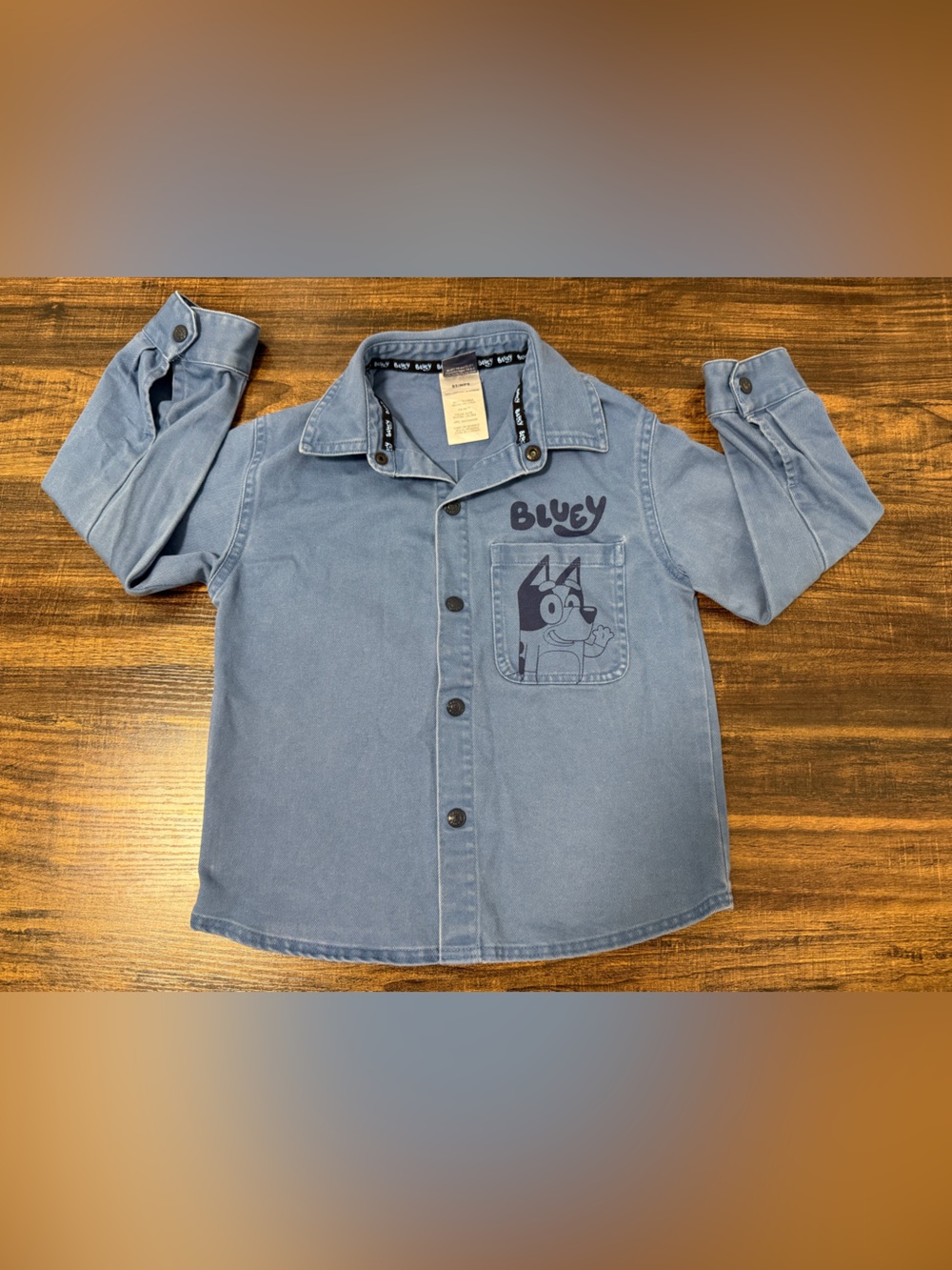 BLUEY • Boys Denim • Long Sleeve Shirt • 5T